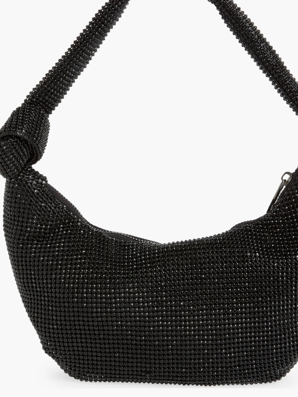 Olga Berg Jessica Crystal Croissant Bag